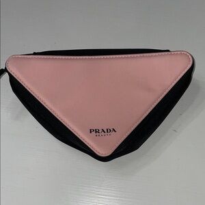 Prada triangle cosmetic bag